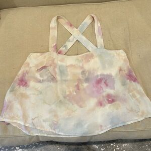 Z supply cropped gauze top